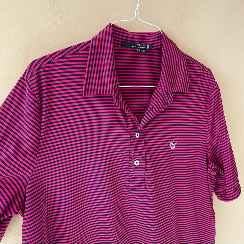 🔻LAST CHANCE🔻 RALPH LAUREN RLX Austin Country Club Striped Golf Polo - Picture 7 of 8